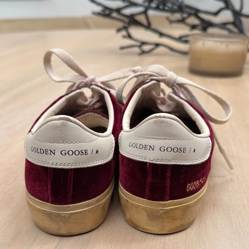 Golden Goose Burgundy Velvet Soul Stars - Picture 11 of 13